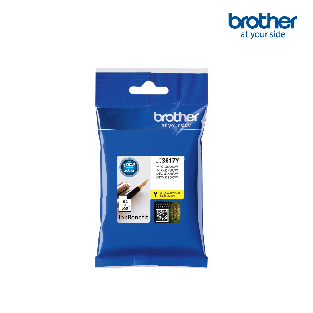 BROTHER INK  LC-3617 YELLOW  ของแท้สีเหลือง สำหรับเครื่อง BROTHER MFC-J2330DW/J2730DW, MFC-J3530DW, 