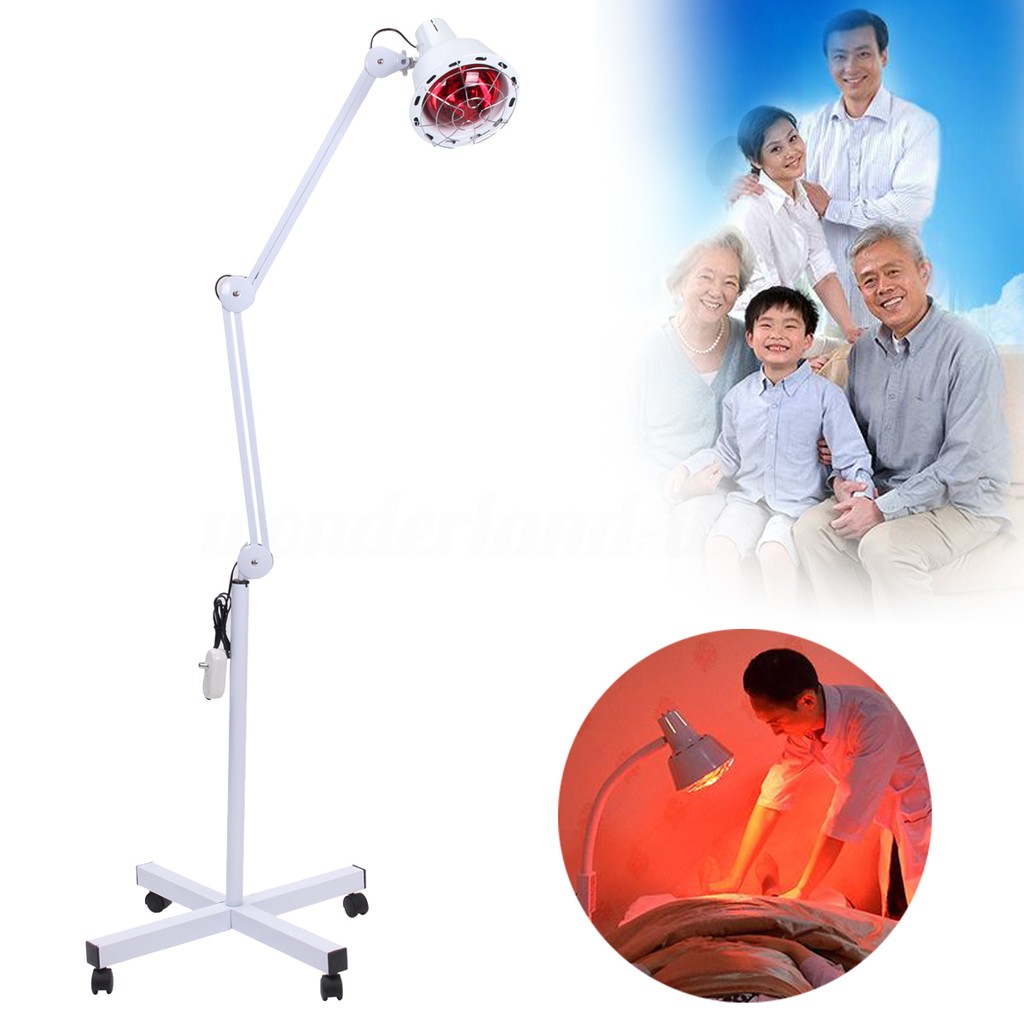 275W 360° Floor Stand TDP Infrared Therapy Heat Lamp Pain Relief ...