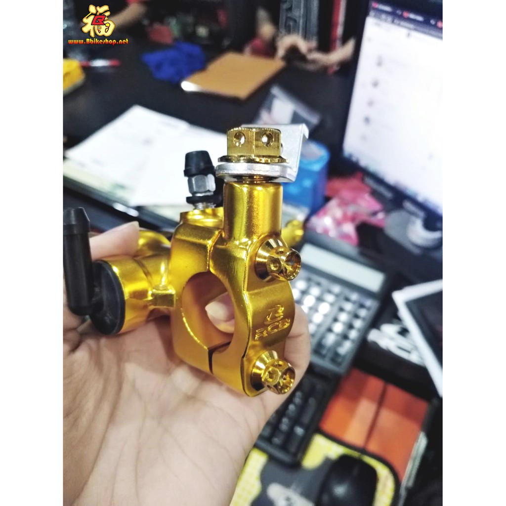 A01.ชุดน็อตสแตนเลส เซ็ตปั้มลอยทอง/ไทเท ปั้มซ้าย-ขวา  Racing Boy RCB