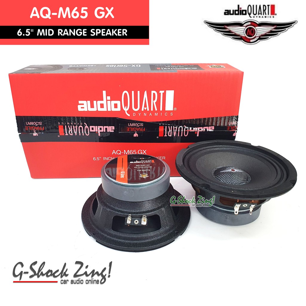 AUDIO QUART ลำโพงรถยนต์ ดอกลำโพง เสียงกลาง 6.5นิ้ว กำลังขับ 150วัตต์ audio quart GX-Seriesรุ่น AQ-M65 GX =1 คู่