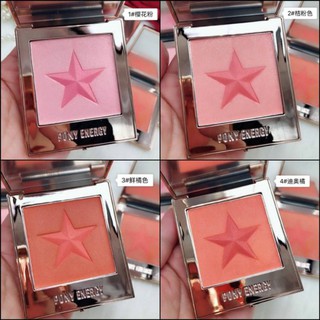 PONY ENERGY STAR SHINE BLUSH เนื้อเนียนละเอียด บรัชออนรูปดาว เม็ดสีแน่นชัด แท้สีสวย ละมุน พร้อมส่ง 4 สี