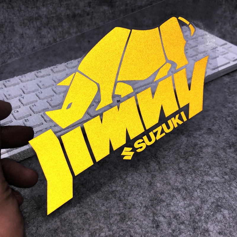 สติ๊กเกอร์สะท้อนแสง Rhino Label สําหรับ Suzuki Jimny ตกแต่งรถยนต์กลางแจ้ง
