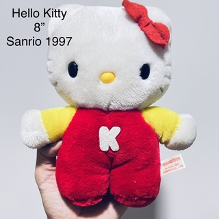 #ตุ๊กตา #เฮลโหล #คิตตี้ #Sanrio #ลิขสิทธิ์แท้ #8นิ้ว #Hello #Kitty #ปี1997 #สภาพสมบูรณ์ #งานวินเทจ #ป้ายผ้าชัด #หายาก