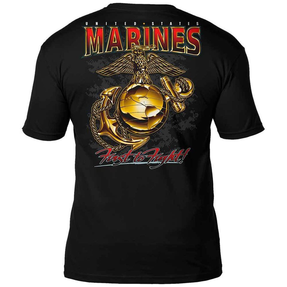 เสื้อยืด USMC 'Eagle, Globe & Anchor' 7.62 Design Battlespace Men's T-Shirt Black