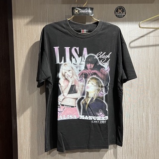 Black Pink Lisa Tshirt (ดำ S พร้อมส่ง)