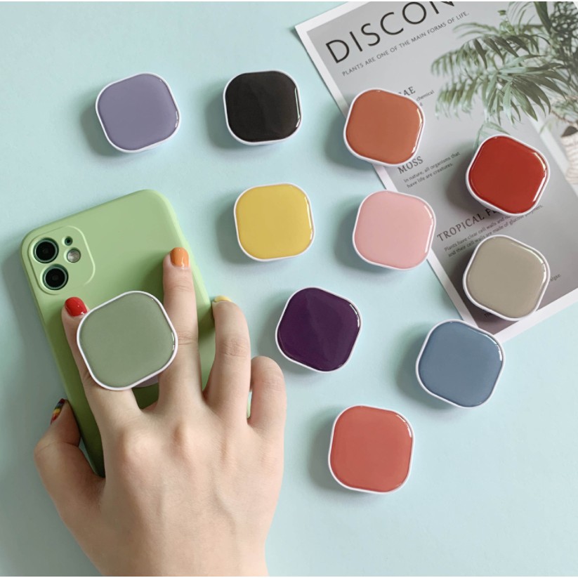 [🇹🇭ร้านคนไทย] Griptok เซต Colorful Square แหวนจับมือถือ