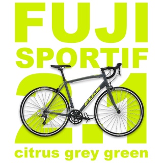 NEW!!!จักรยานเสือหมอบ size 49 cm Fuji sportif 2.1 citrus grey green