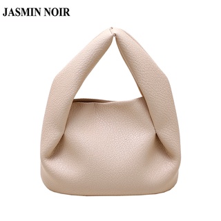 Jasmin NOIR กระเป๋าถือ กระเป๋าสะพายข้าง หนัง PU เรียบง่าย สําหรับผู้หญิง