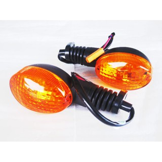 KAWASAKI KSR110 KSR 110 BLINKER TURN SIGNAL WINKER SET "AMBER" SET PAIR //  ไฟเลี้ยว ฝาส้ม สินค้าคุณภาพดี