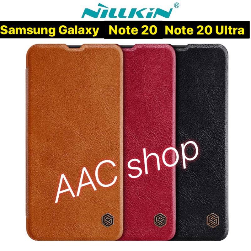 Nillkin QIN Leather Case เคสหนังฝาพับ QIN Samsung Galaxy Note 20 / Note 20 Ultra งานแท้ สามารถใส่บัต