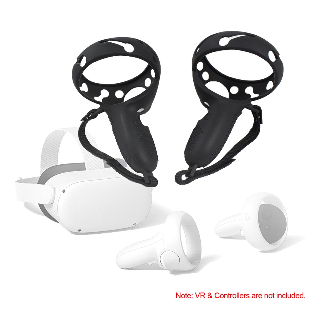 vr แว่นตา：Touch Controller Silicone Gri Ring Cover for Oculus Quest 2 ...