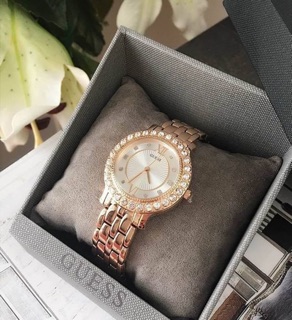 Guess Blush Watch W1062L3 สีโรสโกลด์ ล้อมเพชร