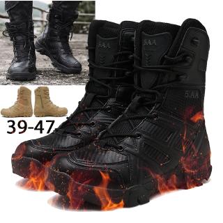 army boots ขายด่วนซิปรองเท้าทหารหนังรองเท้ายุทธวิธีกันน้ำรองเท้ากองทัพ 39-47