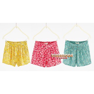 [แท้]ZR22 กางเกง Zara รุ่น Flowing Printed Shorts (สำหรับเด็กอายุ 4-5 ปี) กางเกงผ้าคอตตอนไม่ยืด เนื้อดี เบาบาง