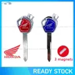 （SSKLO STORE ）กุญแจโลหะเปล่าสำหรับHonda RS150R Rs150r-Left Blade-พร้อมแม่เหล็ก3ตัว