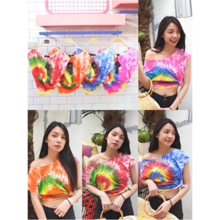 🌈Hey..Crop 🌲มัดย้อม เก๋ๆจัดไป👚⭐️SUMMER นี้ต้องมีนะ