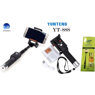 YUNTENG ไม้เซลฟี่ พร้อม บลูทูธ รุ่น YT-888 (Black) YUNTENG Selfie Stick with Bluetooth Model YT-888 (Black)