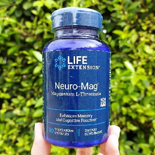 แมกนีเซียม สูตร Neuro-Mag® ดูดซึมได้ดีเยี่ยม Neuro-Mag Magnesium L-Threonate 90 Vegetarian Capsules (Life Extension®)