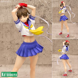 Model Figure งานแท้ Original Street Fighter x Bishoujo Statue Round 2 สตรีทไฟเตอร์ Sakura Kasugano ซากุระ คาซุกาโนะ 1/7