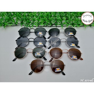 แว่นตากันแดดpolarized  แว่นแฟชั่น กันUV400 กรอบโลหะ  N 3447k