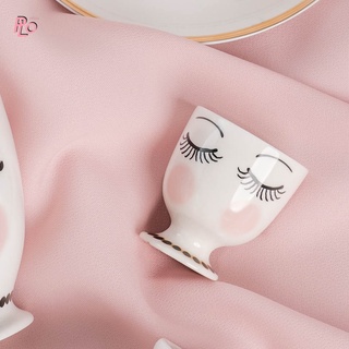 ถ้วยเซรามิคสำหรับวางไข่และตั้งไข่ ลายสวยๆน่ารักๆ | Philos,Miss etoile Egg Cup With " Eyes &amp; Dots " : EC015