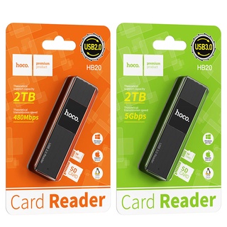 HOCO HB20 ของแท้100% Mindful 2-in-1 การ์ดรีดเดอร์ SD Card Reader USB 3.0 / USB 2.0 OTG Memory Card Adapter Bestbosss