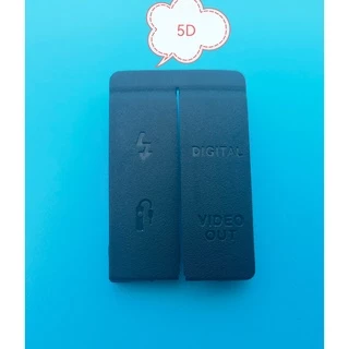 * 1 ชุดใหม่ 6D 5D 5D2 5D3 40D 50D HDMI-เข้ากันได้กับ MIC Cap อินเทอร์เฟซ USB ยางฝาปิดประตูสําหรับ Canon 6D 5D2 5D3 40D 50D กล้อง Part