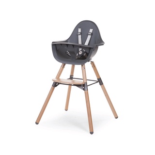 CHILDHOME เก้าอี้ทานอาหาร EVOLU 2 CHAIR NATURAL / ANTHRACITE 2 in 1 + BUMPER