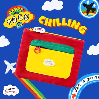 กระเป๋าเครื่องสำอางใบเล็ก Happy To Go Bag | Chilling