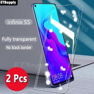 ฟิล์มกระจกนิรภัยกันรอยหน้าจอ 2 ชิ้นสําหรับ infinix s5 s5 lite