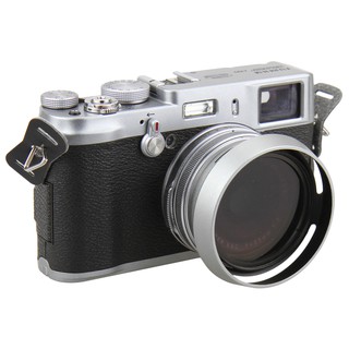 JJC LH-JX100 เลนส์ฮูดทรงไลก้าสำหรับกล้อง Fuji x100 ทุกรุ่น ขนาด 49MM สีเงิน