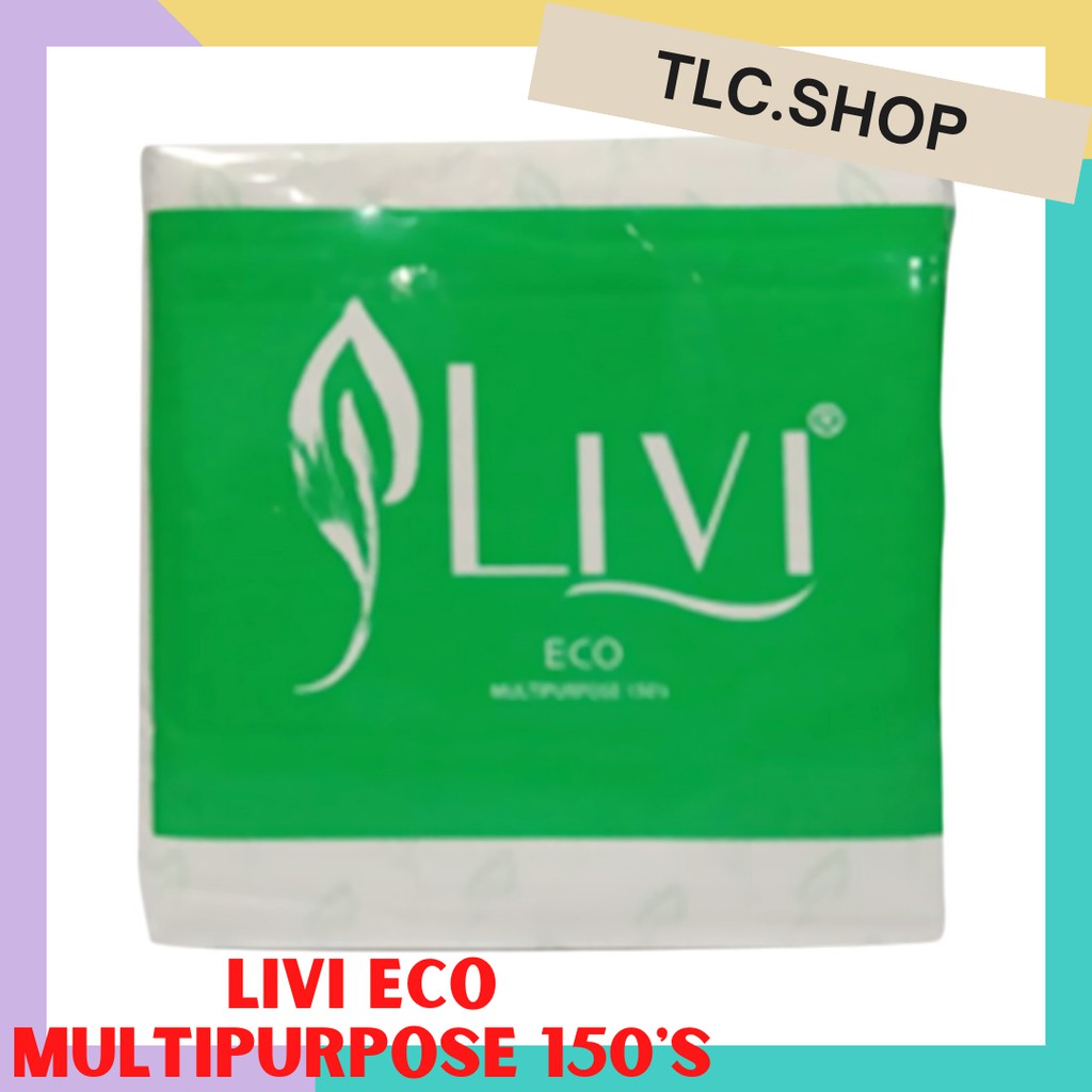 Livi Eco ทิชชู่อเนกประสงค์ 150s / Livi pop up Tissue