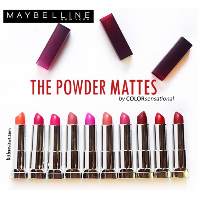 Maybelline The Powder Mattes by Color Sensational ใช้โค้ดBAHJลด100 ...