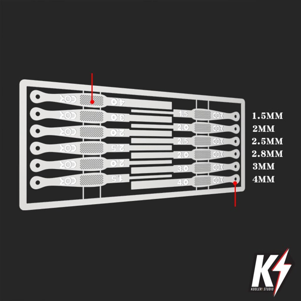 Cormake GJ3004A แผ่นเหล็กช่วยจับกระดาษทราย 12 ชิ้น สำหรับขัดกันพลา กันดั้ม Gundam พลาสติกโมเดลต่างๆ - รูปที่ 3