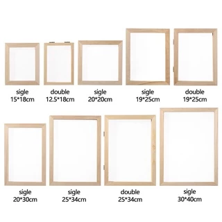 จัดส่งจากประเทศไทยPICKZEN กระดาษทํา Mould Frame Multi-size การเรียนรู้ไม้ Handcraft ไม้ตาข่ายแม่พิมพ์