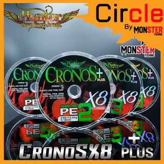 สายพีอี ฮันเตอร์ CRONOS + PLUS PE x8 by HUNTER LURE FROG JUMP (สายสีรุ้ง)