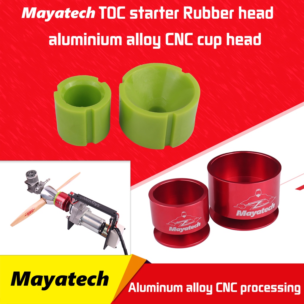 Mayatech TOC Roto Terminator Starter ยางสําหรับ 20-80cc เครื่องยนต์ heicopter RC เครื่องบิน 2 ขนาด