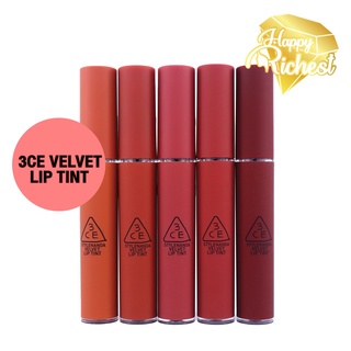 ⚡️Sale⚡️แท้100%⚡️ New❗ 3CE VELVET LIP TINT ลิปทินต์ทรีซีอีเนื้อกำมะหยี่ เนื้อนุ่ม บางเบา เกลี่ยง่าย เม็ดสีชัด ติดทน