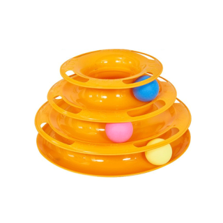 AL-004 ของเล่นแมว รางบอลทาวเวอร์ 3ชั้น รางบอลแมว Three Levels Tower Tracks Cat Toy