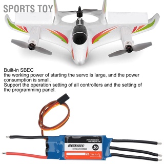 Sports Toy Surpass} Hobby 60A Esc อะไหล่ควบคุมความเร็ว 2`6S 5`18Nc Bec: 5.5V/5A สําหรับเครื่องบินของเล่น