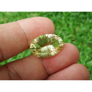 พลอยเลมอนควอตซ์ เลเซอร์คัท ( Natural Lemon Quartz Laser cut ) 16.10 กะรัต PY Beauty +++ร้านนี้ขายแต่ของแท้ค่ะ+++