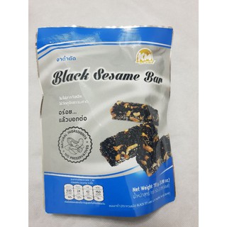 ขนมงาดำตัด สูตรกวงเม้ง Black Sesame Bar
