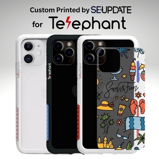 แผ่นพลาสติกกันรอย พิมพ์ลาย SUMMER สำหรับเคส Telephant NMDer Bumper iPhone 12 / 11 / Pro / Pro Max