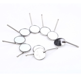 10Pcs Dental Stainless Steel Mirror Instead Head