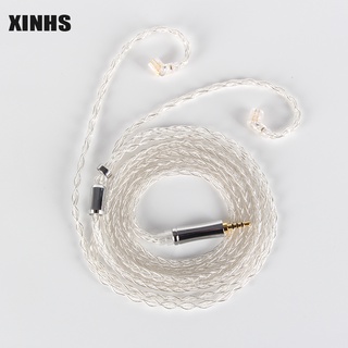 XINHS 4 strands 4N pure silver wire original MMCX 0.78mm 2Pin QDC TFZ headset upgrade replacement line