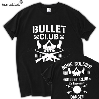 คอลูกเรือใหม่ เสื้อยืด ลาย Bullet Club New Pro Wrestling Puroresu Njpw 2 ด้าน สีดําS-5XL