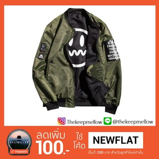 เสื้อเเจ็คเก็ตใส่ได้2ด้าน ยี่ห้อ THE MILE FLY ของเเท้💯  KS8821ไซส์มีถึง 5XL by KeepMellow.Shop