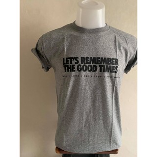 เสื้อยืดผู้ชายSUPERTEESลายLet’s remember the good times