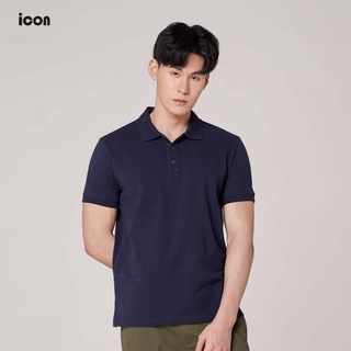 icon (ไอคอน) เสื้อโปโล ผ้าคอตตอน100%  ปักโลโก้ icon มีให้เลือก 10 สี ทรงสมาร์ทฟิต - IKL6016