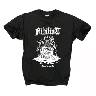 แฟชั่นคลาสสิกเสื้อยืด พิมพ์ลาย Nihilist TSHIRT BAND